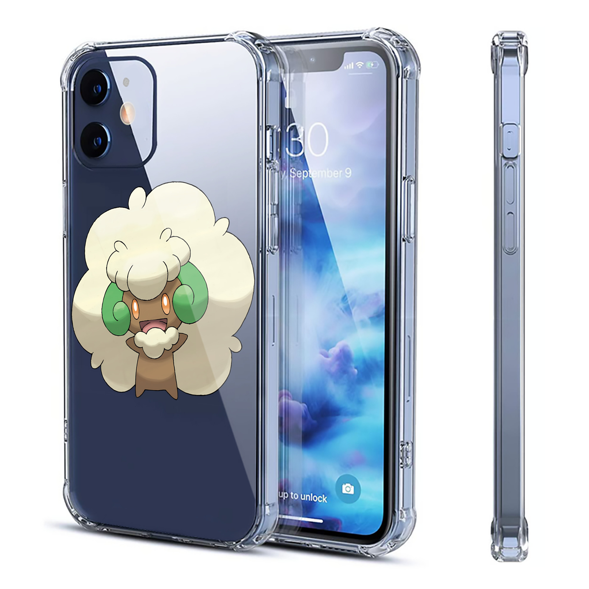 （画像用） ポケットモンスター Pokémon 【iPhone 12シリーズ対応】透明スマホケース（クリアソフトケース）